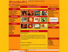 Tablet Screenshot of dcards.de